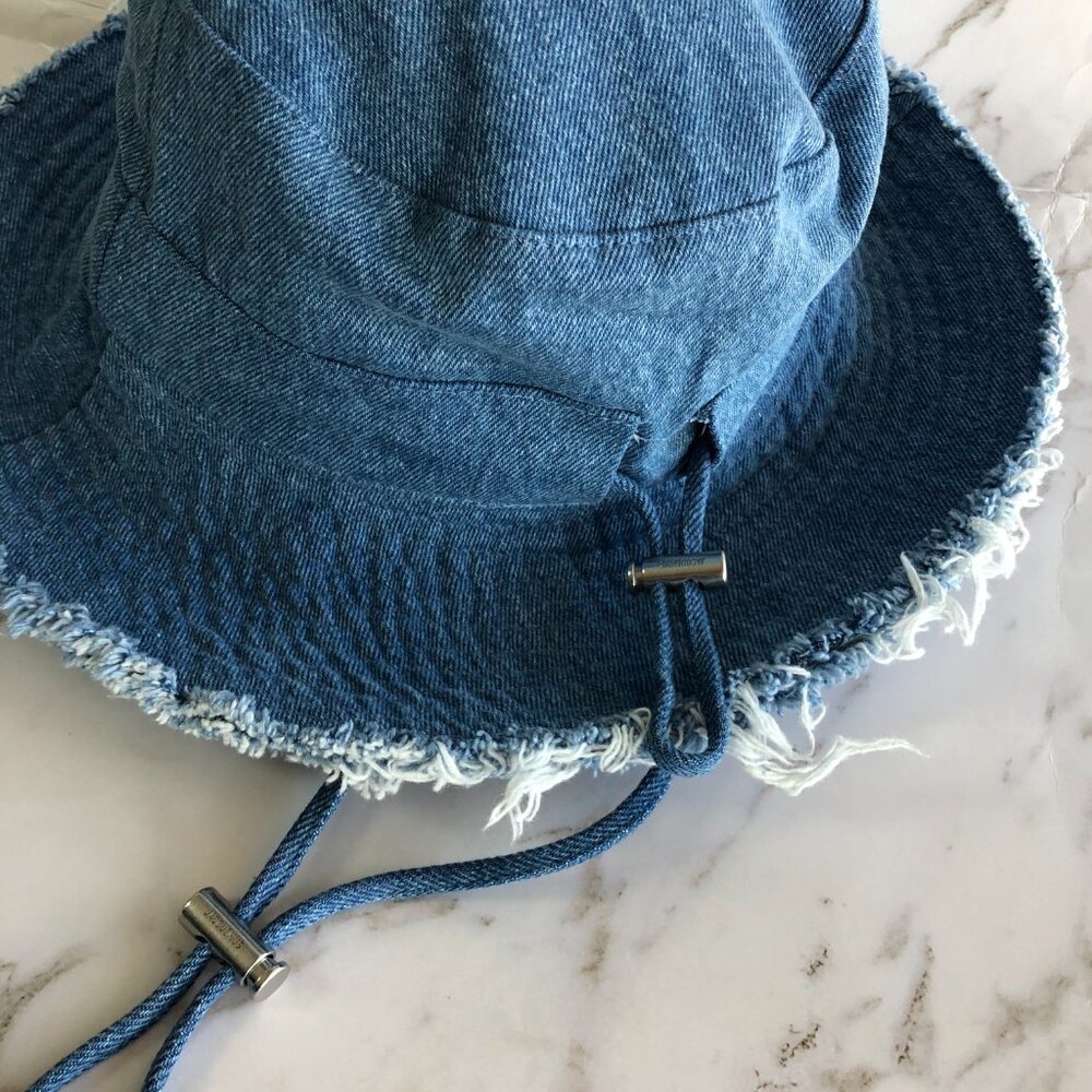 💥💥💥Jacquemus Le Bob Artichaut denim hat - Picture 6 of 9